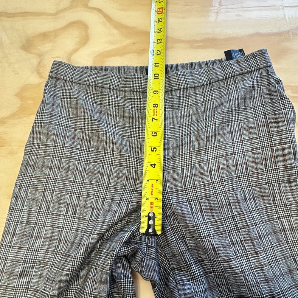 Theory Treeca Plaid Wool Straight Crop Pants‎ Career Casual Sz 8 - Picture 11 of 12